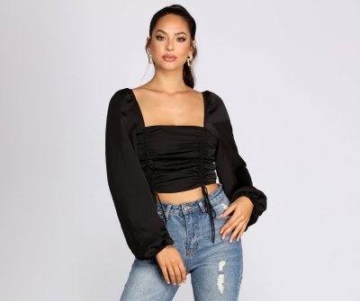TableClothsUs Got That Chic Vibe Crop Top