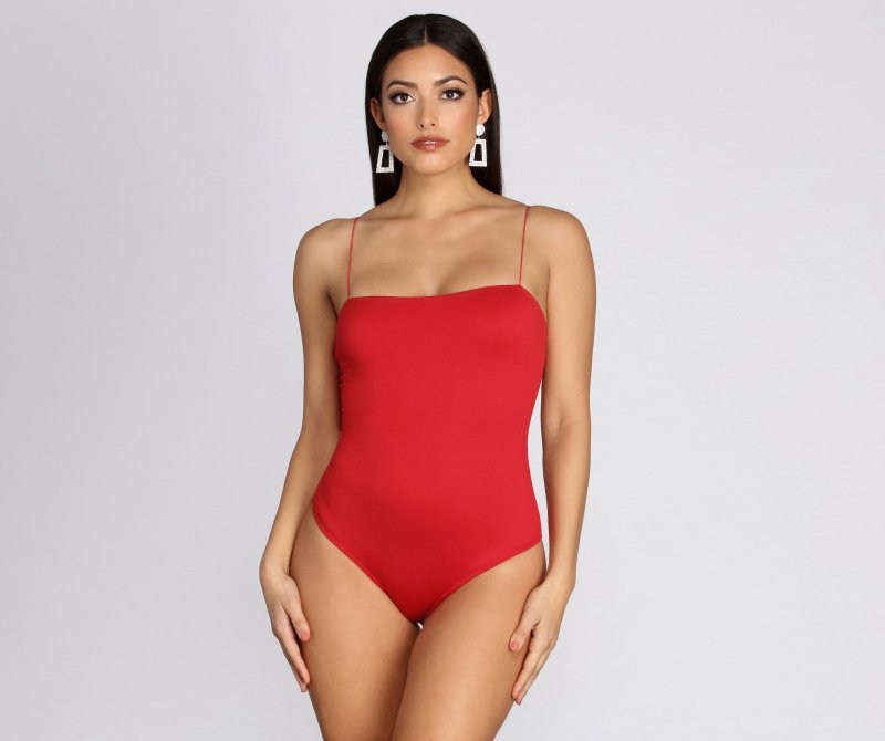 TableClothsUs Brushed Knit Basic Bodysuit